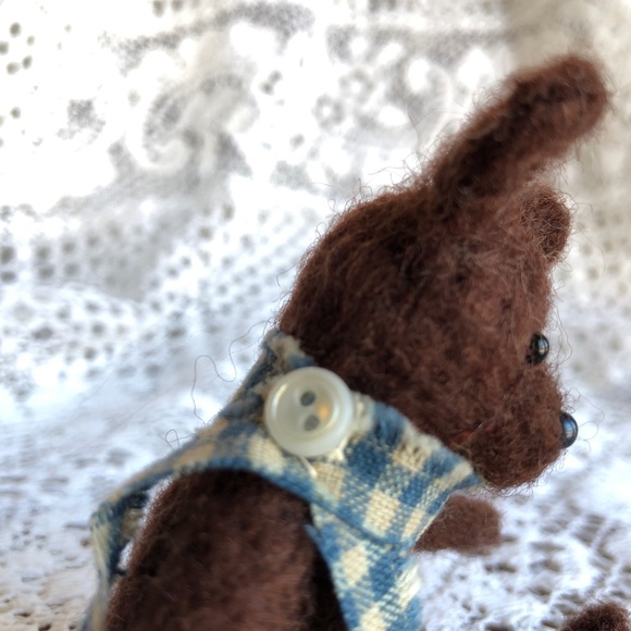 COPY - Handmade needle felted teddy bear NWT - Picture 8 of 9